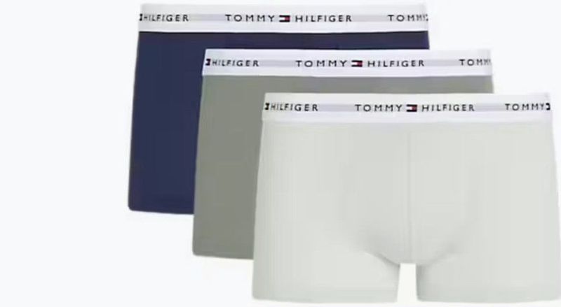 Tommy Hilfiger Underwear Boxershorts 'Essential'  marine / lichtblauw / lichtgrijs / wit