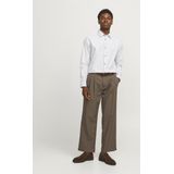 JACK & JONES - Jprblabushwick Stanley - Vrijetijdshemd - Wit - Gestreept
