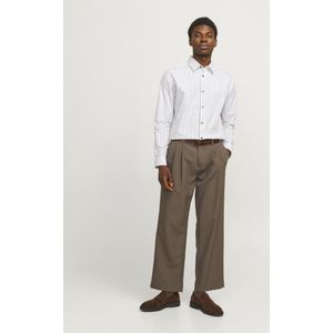 JACK & JONES - Jprblabushwick Stanley - Vrijetijdshemd - Wit - Gestreept