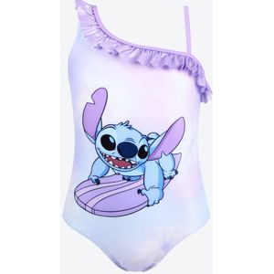 Badpak Lilo & Stitch - Maat: 98/104 - Disney Classics - Stitch Badpak - Hoge Kwaliteit - Badkleding voor Meisjes - Zwemkleding / Bikini - Lilo en Stitch Disney - Zomer / Zwemmen / Vakantie - Kleur: Paars - Hoge Kwaliteit - Luxe Badpak