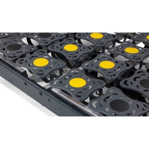 Beter Bed Select Schotelbodem Discflex elektrisch verstelbaar draadloos - 100 x 210 cm - antraciet/geel