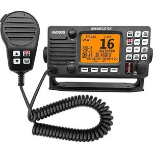 Himunication HM390 Inbouw Marifoon - VDES 2023 - ATIS,DSC,GPS - IP67 - VHF - Zwart