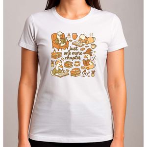 Chapters & Coffee - T Shirt - BookLover - BookGirl - BookishGirls - BookAddict - BoekenLiefhebber - LezendeMeisjes - Leesplezier - Cute