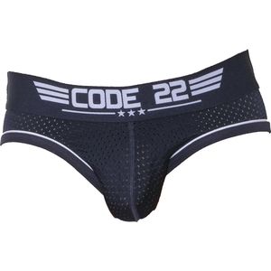 CODE 22 Army Brief Navy - MAAT S - Heren Ondergoed - Slip voor Man - Mannen Brief