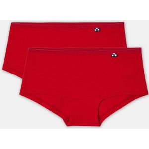 Woody duopack hipster meisjes - rood - 252-10-HID-Z/489 - maat 176
