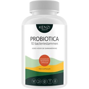 Kenzi Probiotica 9,6 Miljard CFU 10 bacteriestammen 100 capsules Vegan