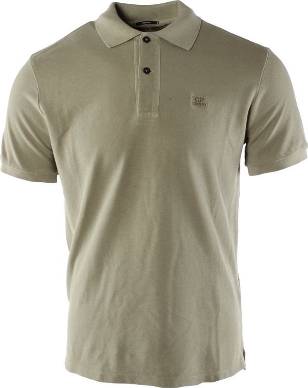C.p. Company - Resist Dyed Polo Shirt - Groen - 100% Katoen - Korte Mouwen