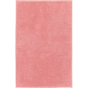 Lucy's Living Luxe Badmat POLI  PINK Gerecycled – 50 x 80 cm – roze - katoen - polyester - badkamer mat - badmatten - badtextiel - wonen – accessoires - exclusief