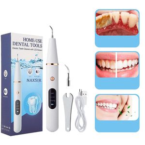 NAXSIR Ultrasone Tandenreiniger Set - Tandplak Verwijderaar Elektrisch - 3 Instelbare Standen - Oplaadbaar - Waterdicht