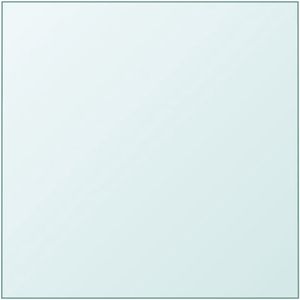 vidaXL Tafelblad - 40x40 cm - Gehard Glas - Transparant Gehard Glas Tafelblad - Transparante Tafeltop - Vierkante Tafelblad - Salontafelblad - Eetkamertafelblad