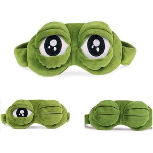 Grappig Oogmasker - Slaapcomfort met Kikker Ontwerp - Groen