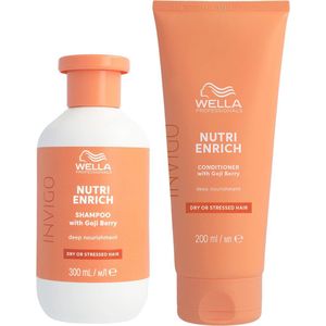 Wella - Invigo Nutri Enrich Shampoo Droog Haar 300ml - Invigo Nutri Enrich Conditioner Droog Haar 200ml - Voordeelverpakking