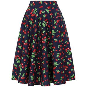 Banned - Cary Cherry Swing Rok - XL - Blauw