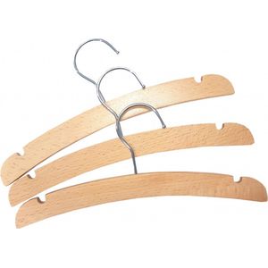 Titaniumbaby Kledinghanger Hout Natural 3-Pack