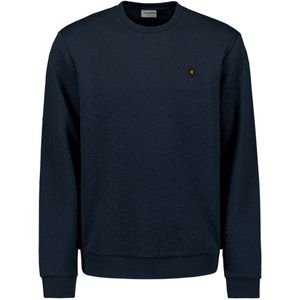 No Excess Sweater Crewneck Jacquard Deep Blue (27100120 - 096)