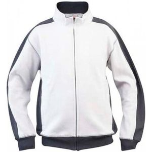 CRV Mildura Sweatvest 3177 - Wit/Antraciet - 2XL