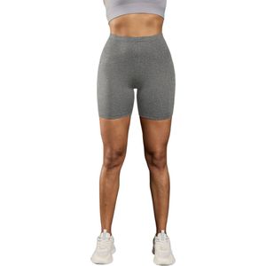 Bovista Biker Short Dames - Korte Legging - Lange Onderbroek - Bikershort - Met Pijpjes - Grijs - Maat XXL
