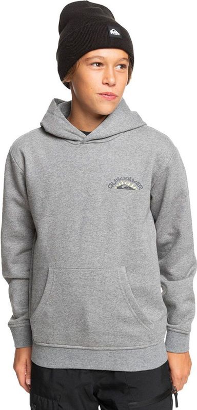 Quiksilver - Big Logo - Hoodie - Grijs - 8 Jaar - Pullover Sweatshirt