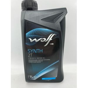 Wolf Synth 2T Motorolie voor luchtgekoelde 2 takt motoren en Scooters , 1 ltr, synthetische motorolie.