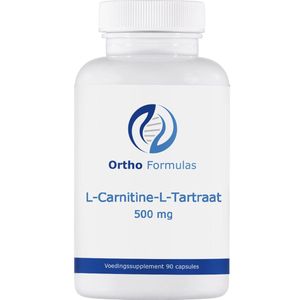 L-Carnitine L-Tartraat - 500mg - 90 capsules - sport - fitness - energie - testosteron - androgeen receptor - concentratie - fatburner - stofwisseling - vegan