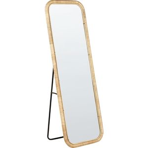 BELIANI MALANGE - Staande spiegel - Naturel - Rotan