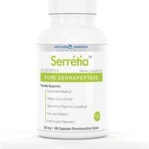 ArthurAndrew - Serretia - 500mg - 250.000 SPU - 180 Capsules - Enzymen