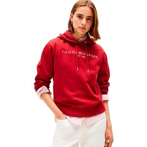 Tommy Hilfiger - MDRN REG CORP LOGO HOODIE - Regatta Red - Hoodie