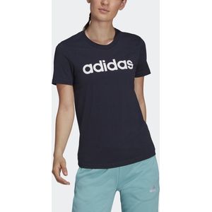 adidas Sportswear LOUNGEWEAR Essentials Slim Logo T-shirt - Dames - Blauw- M