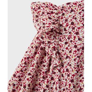 Name It - Nkfkanva - Jurk - Helder Wit - Midi-jurk voor Kinderen - Lange Mouwen