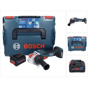 Bosch GWX 18V-15 SC Professionele accu haakse slijper 18 V 125 mm BITURBO X-LOCK + 1x ProCORE accu 8.0 Ah + L-BOXX - zonder oplader