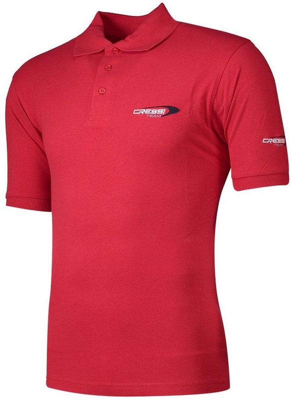 Cressi Team Korte Mouw Poloshirt Rood S Man