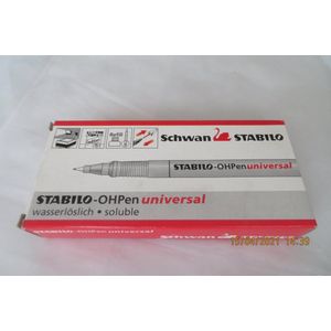 Stabilo Ohpen Watersoluble Superfine Black, Pack of 10,  UNIVERSAL SUPER FINE SW851-46 Pens