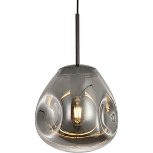 Leitmotiv Blown - Hanglamp -Glas - Grijs - 25x22cm