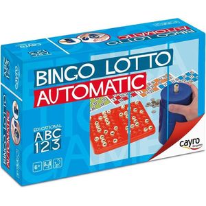 Bingo - 90 Ballen - Compact Bingosysteem met Kaarten en Aflegbord - Reisbingo