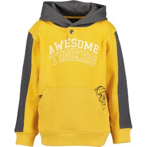 Blue Seven-Kids boys knitted sweatshirt, hood-Honey orig-Yellow