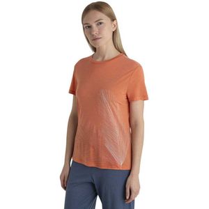 Icebreaker - Merino Core Plume - T-shirt - Oranje - Korte Mouwen