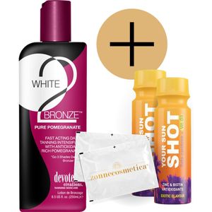 Devoted Creations - W2B Pomegranate + 2 Your Sun Shots + 2 Verfrissingsdoekjes