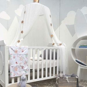 Candala Bedhemel voor meisjes - prinses hemelbed muggennet baby kinderkamer speelkamer decor koepel premium netten gordijnen, wit