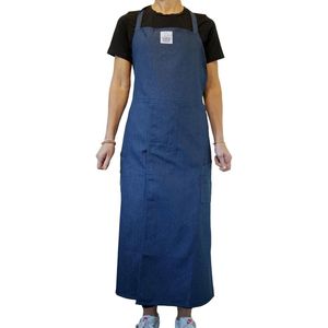 Keramisch schort met sluiting - pottenschort - 100% katoen - groen.