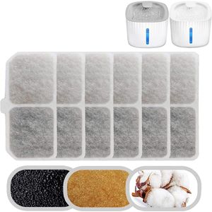 Filter Kattenfontein - 6 stuks vervangingsfilters voor drinkfontein - geschikt voor katten en honden