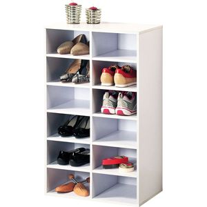 Witte schoenenkast schoenenrek 29 x 51 x 87 cm schoenen opbergers opbergen schoenenkasten schoenenrekken camping gang kasten rekken online kopen Lage prijs beslist
