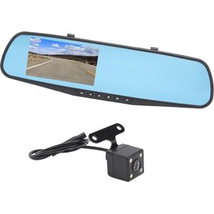 4.3 Inch HD Dual Lens Anti Glare Parking Monitor Slimme Achteruitkijkspiegelcamera - 1080P Camera met 64g Geheugenkaart .
