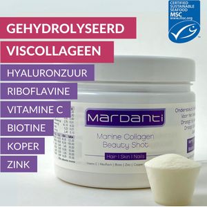 Collageen voor Heren | collageen eiwit poeder Vitamine C Riboflavine Biotine Zink Koper Hyaluronzuur | Gladde en verzorgde huid | Minder rimpels | Voller haar en sterke nagels | Smaak: Aardbei