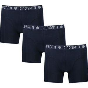 Gino Santi Heren Boxershorts Comfort Cotton 3Pack Navy | Maat S