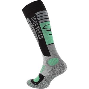 STARK SOUL | Performance Ski Socks | Skisokken | Warme sokken | Skieen | Lang | 43-46 | Zwart/Groen