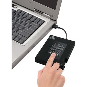 Apricorn Padlock Fortress - FIPS validated, 500GB USB 3.0