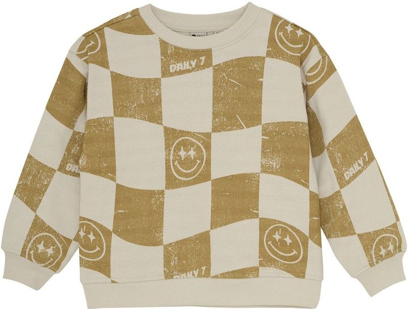 DAILY7 - Oversized Sweater Alloverprint - Hoodie - Creme