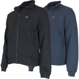2-Pack Donnay - Sweater zonder capuchon (Bryan) - Sportvest - Heren - Black/Navy (919) - maat S