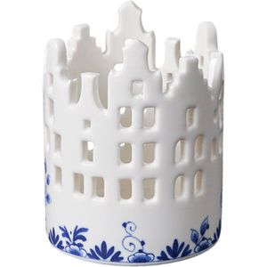 Waxinelichthouder Huisjes - Delfts blauw