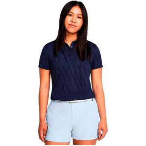 Under Armour Golf Playff 3.0 Digi Jaq Korte Mouw Poloshirt Voor Dames Blauw L Vrouw